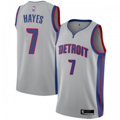 Nike Detroit Pistons #7 Killian Hayes Silver Youth NBA Swingman Statement Edition Jersey
